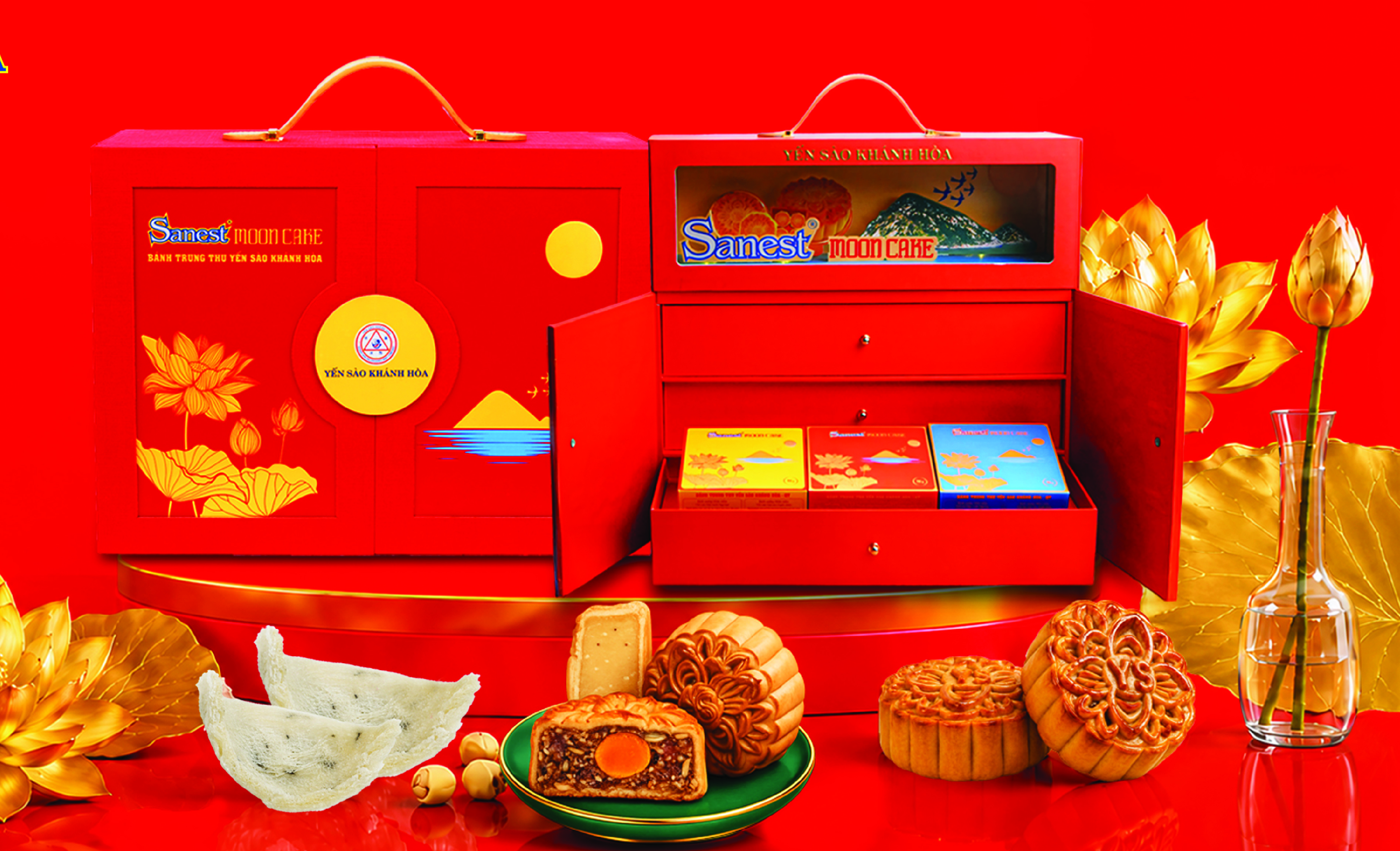 Hộp quà tặng Bánh Trung thu Yến sào Khánh Hòa