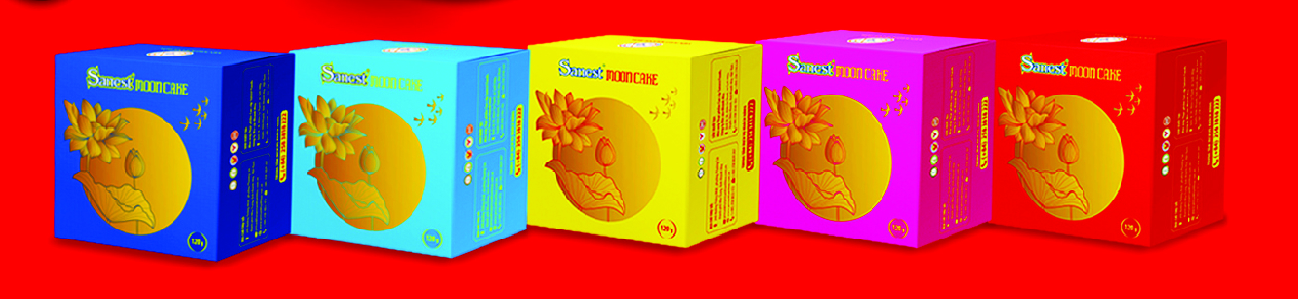 Các hộp 1 bánh Sanest Moon Cake