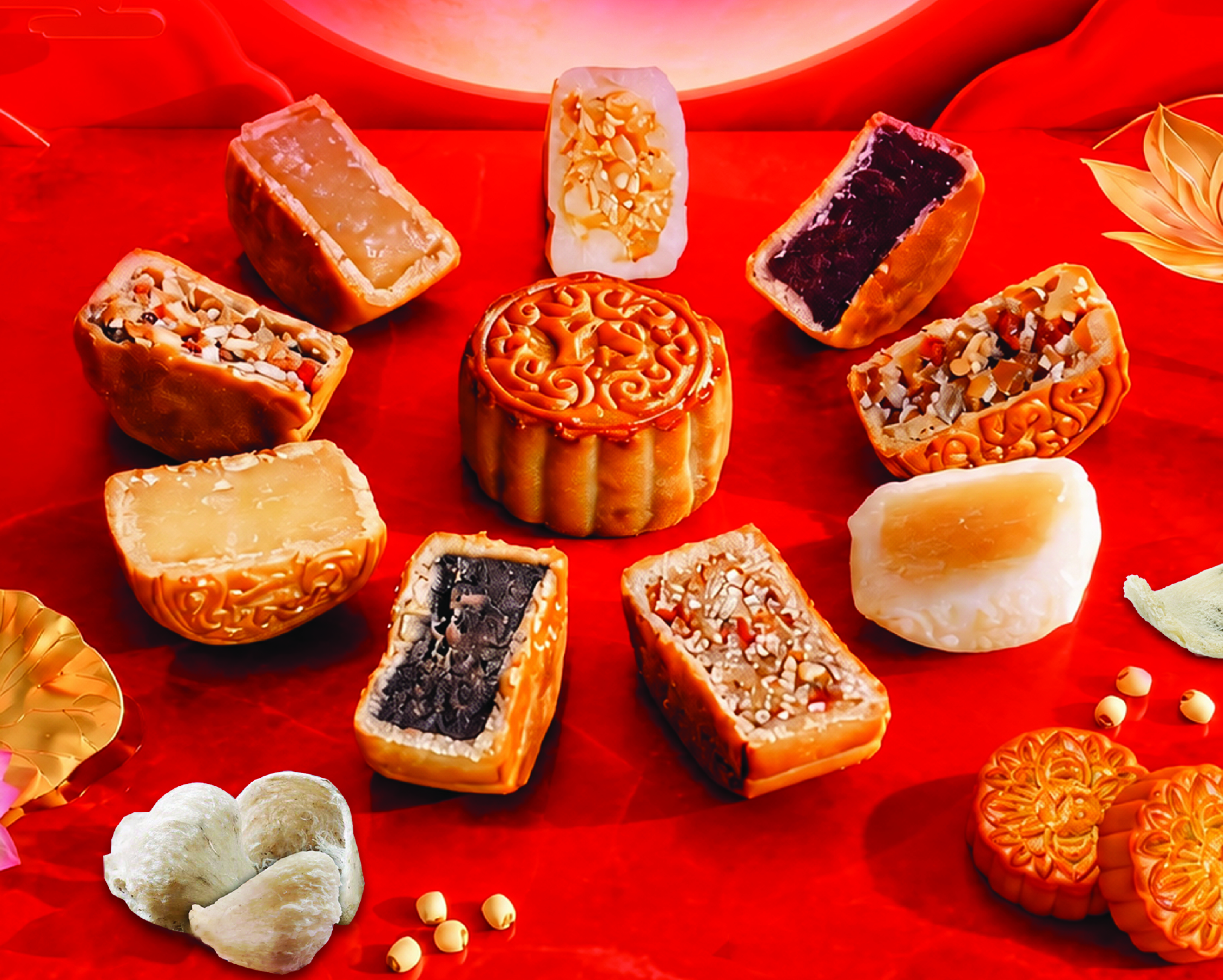 Bánh Trung thu Thập cẩm Yến sào Hải sâm Bào ngư